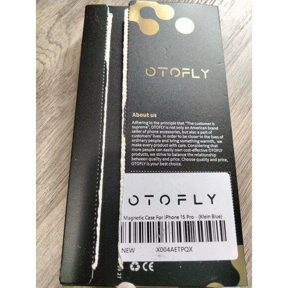 Otofly Silicone Case for Apple iPhone 15 Pro Blue Magsafe W/screen Protect - Picture 4 of 5